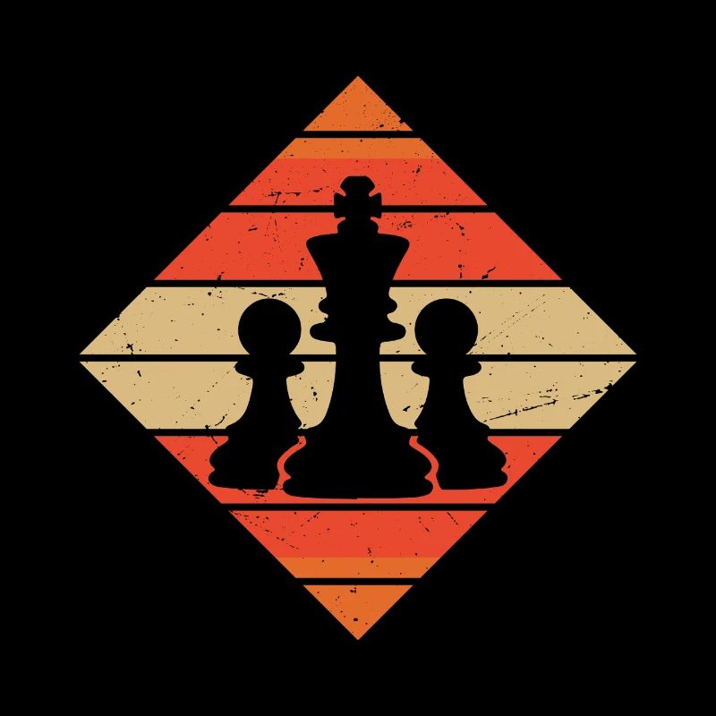 Échecs rétro vintage