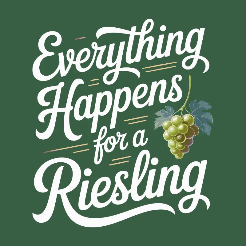 Wine Wine Drinker Everything Happens For A Riesling