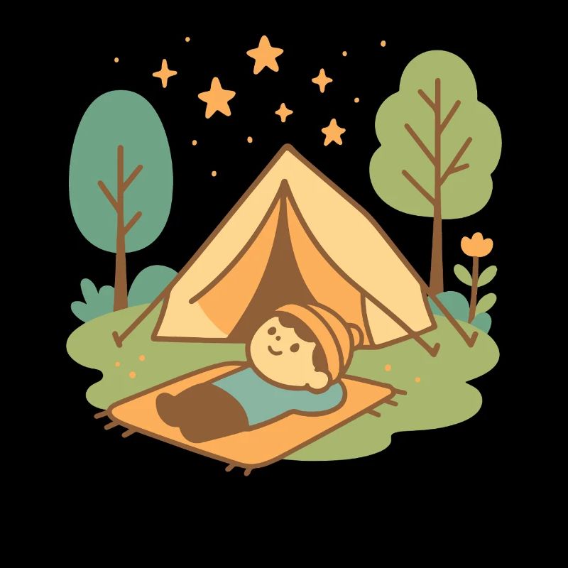 Lustiges Abenteuer Camping Unter Sternen
