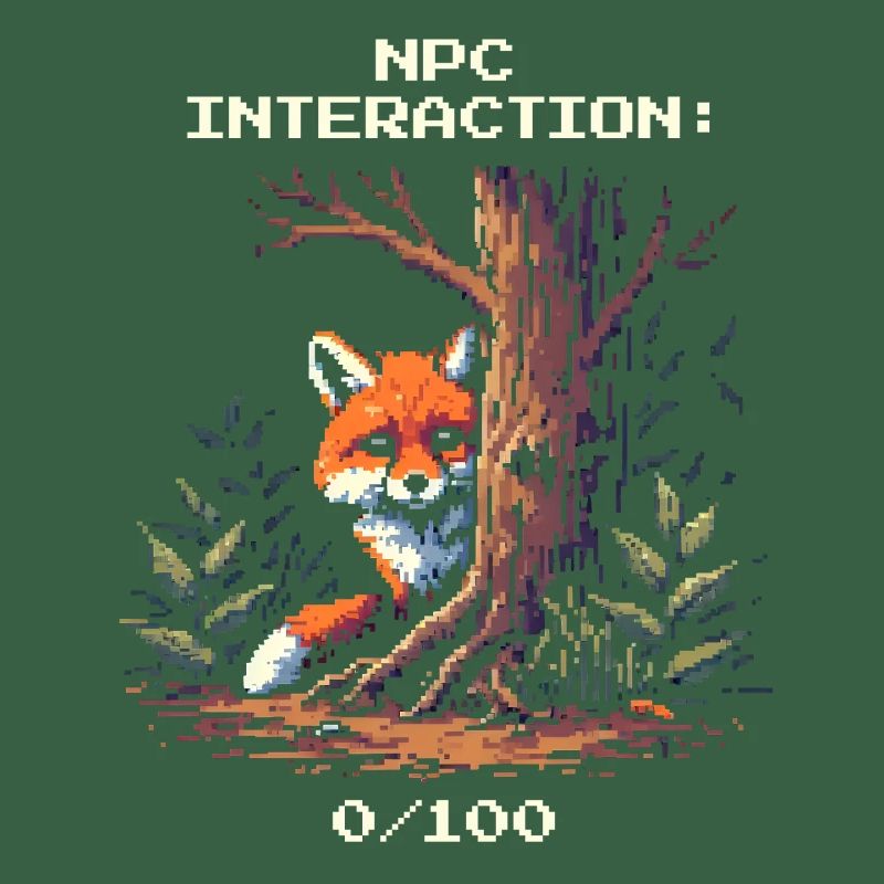 NPC Interaction: 0/100 | Introversion humor