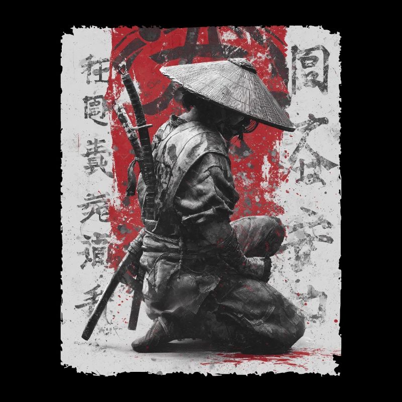 Épée de samouraï, guerrier japonais, combattant ninja
