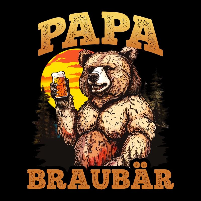 Father's Day DAD BROWN BEAR Soon to be Dad Funny