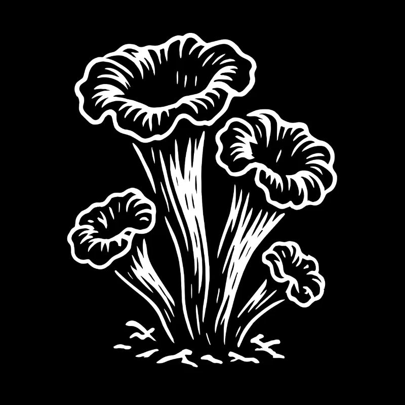 Trompette d'automne - cueilleur de champignons - champignons - dicton
