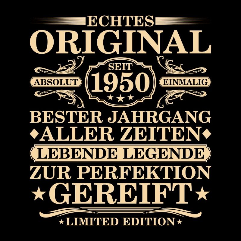 Original since 1950 - 75th birthday