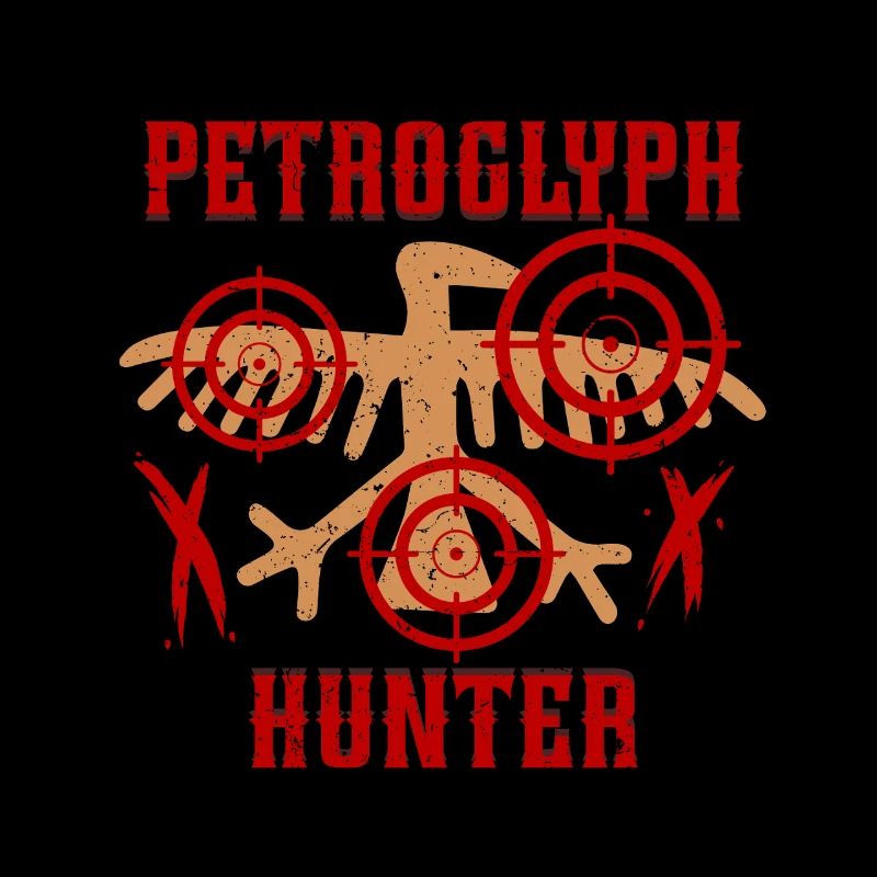 Pétroglyphe Chasseur Pétroglyphe Pictogrammes