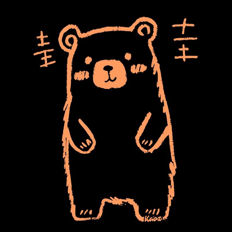 Jolie illustration d’ours dessinée à la main