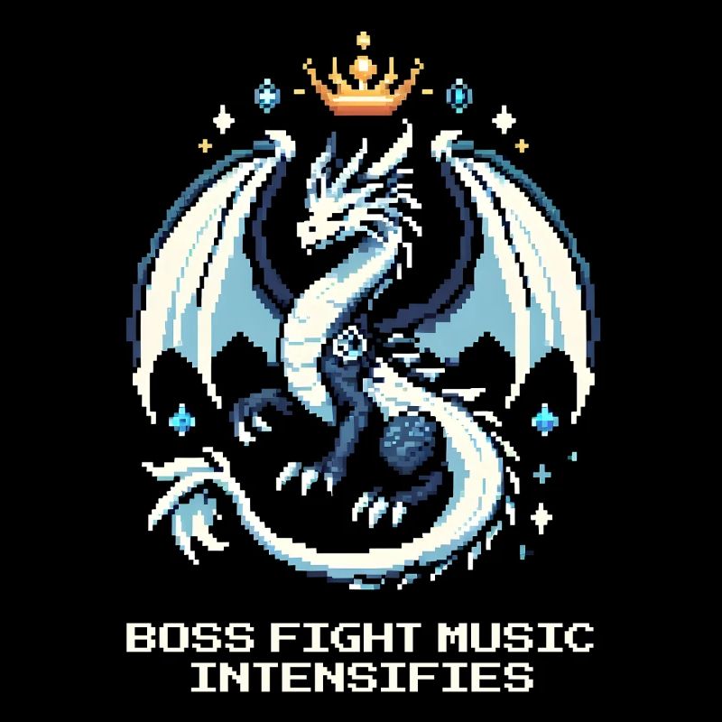 Bosskampf-Musik | Drache Pixel Art