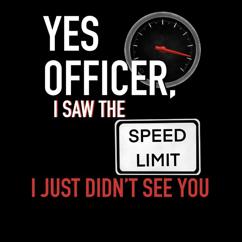 Yes Officer Funny Speeding Tee