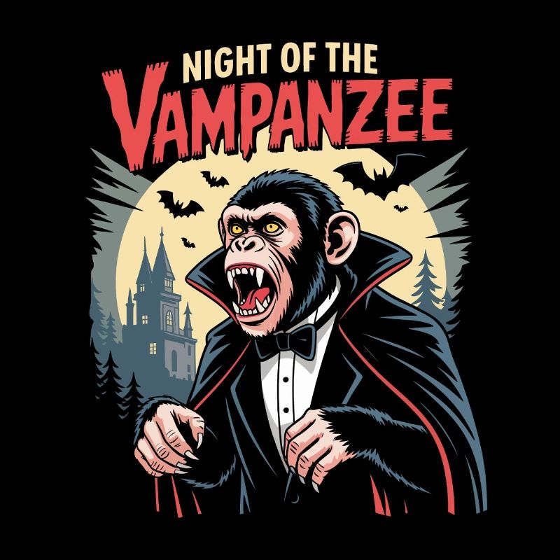 Vampanzee Night Look Chimpanzee Vampire