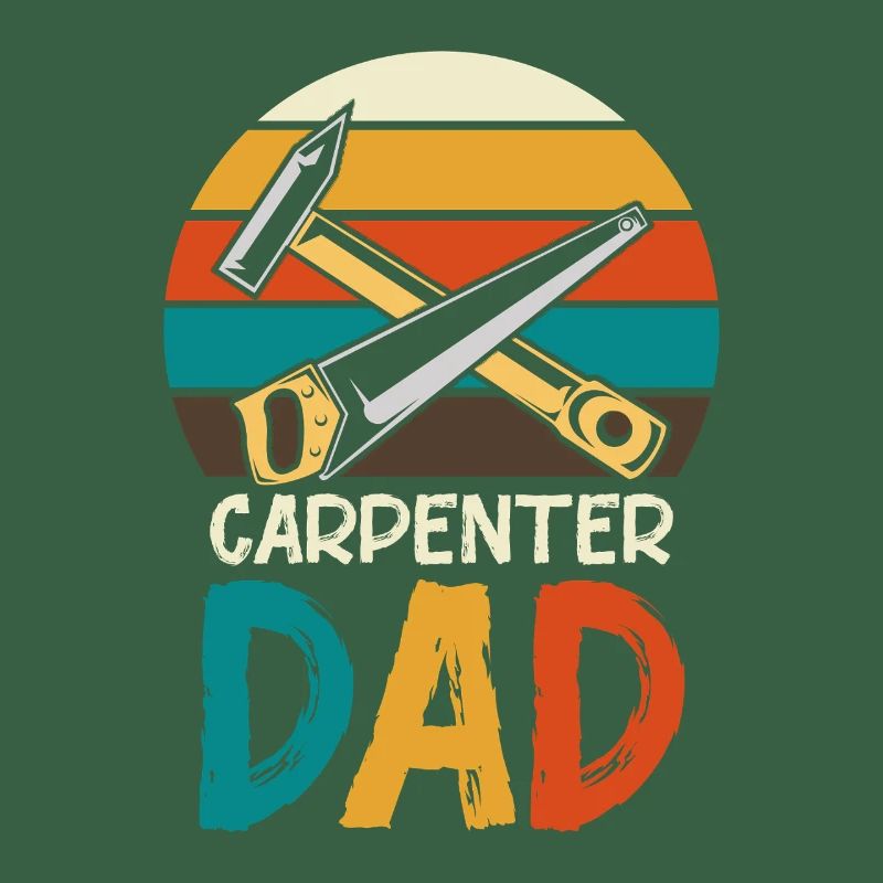 Carpenter Father Retro Tools