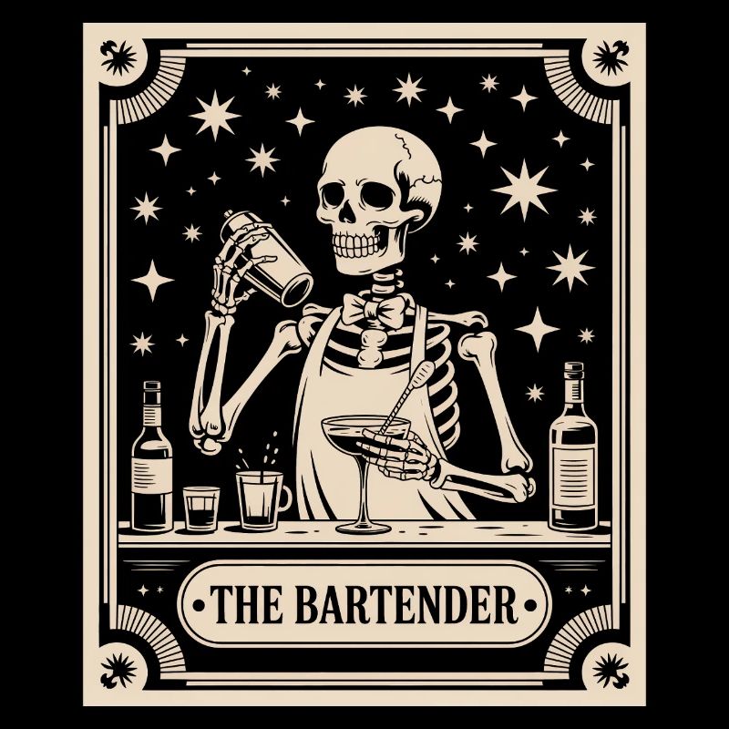 Barkeeper Barmann The Bartender Tarot Cocktail