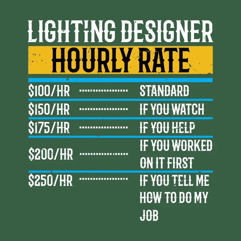 Lighting Designer Hourly Rate Funny Lighting