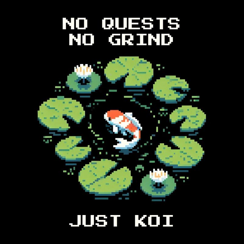 Pas de quêtes, pas de grind - seulement des koïs | Étang Zen