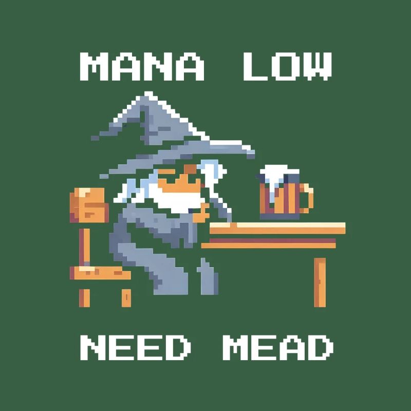 Mana empty? Mead helps! | Wizard RPG Joke