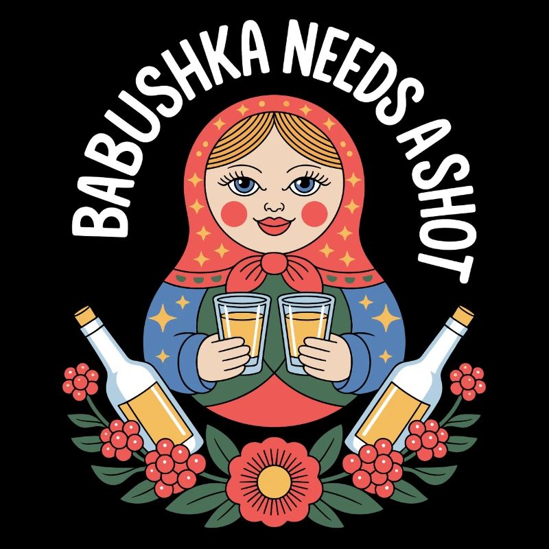 Babuschka mit Shots Motiv