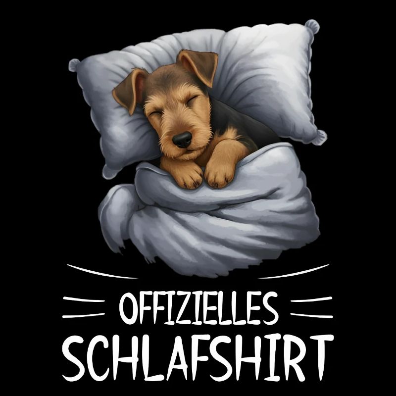 Offizielles Schlafshirt Airedale Terrier Hund