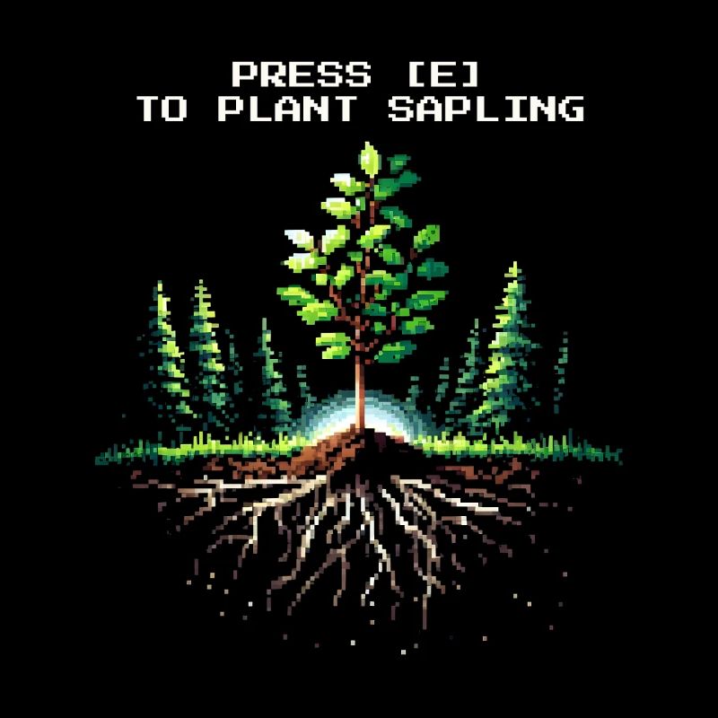 Press [E] Planting Seedling | Afforestation