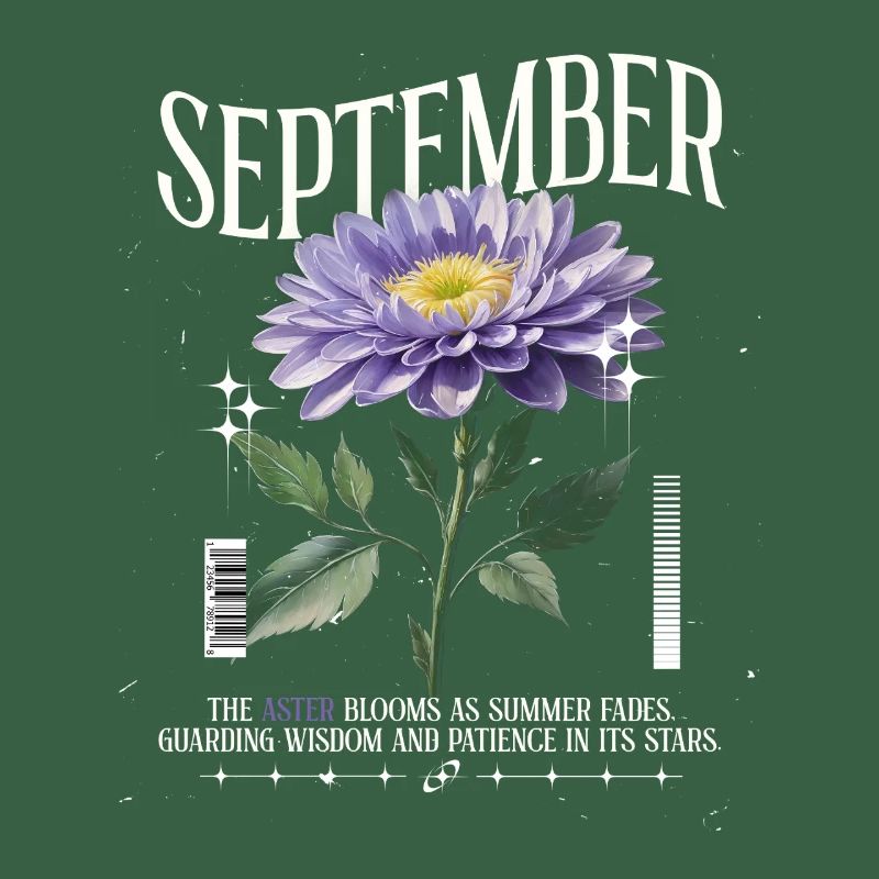 Naissance Fleurs Naissance Fleur Septembre Aster