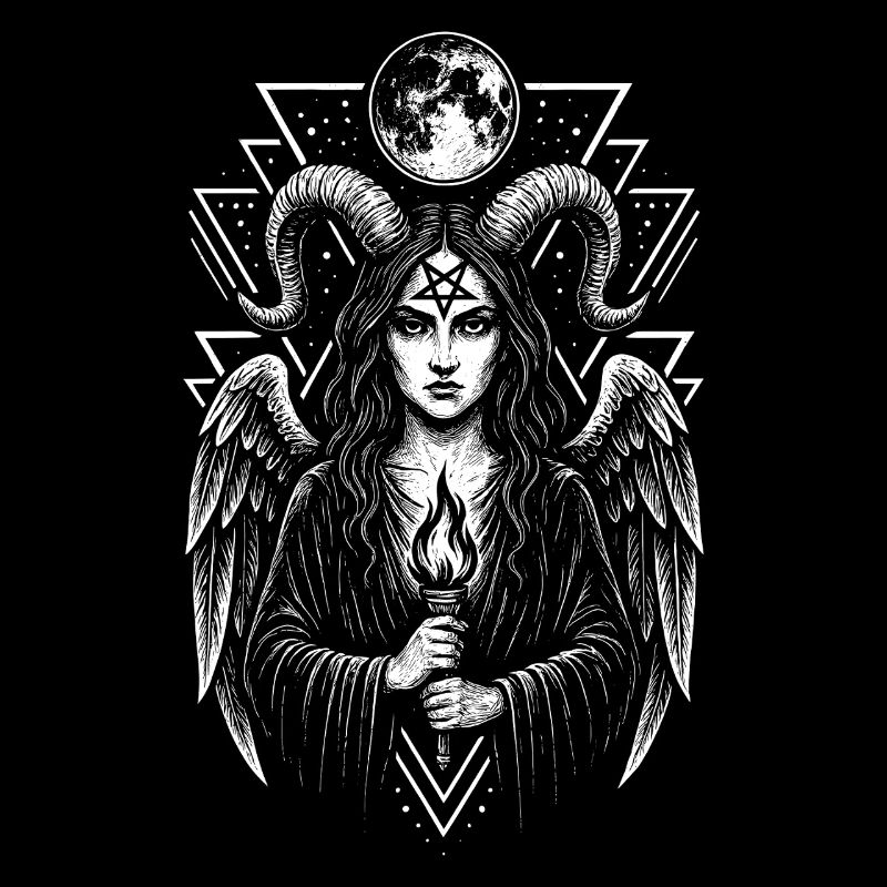 Dämonin Lilith Hexe Dunkle Magie Okkult Symbol