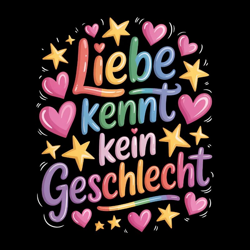 Liebe kennt kein Geschlecht Regenbogen LGBTQ Pride
