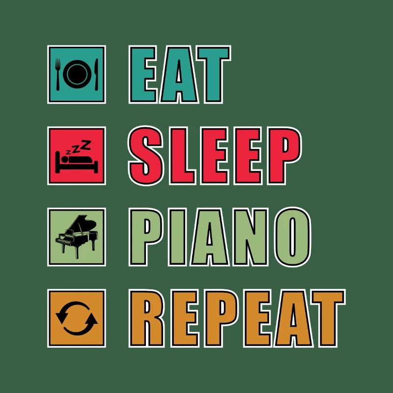 Manger dormir Piano Répéter