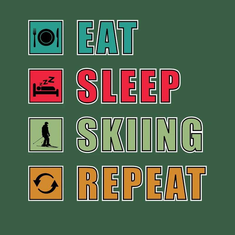 Manger Dormir Répéter le ski
