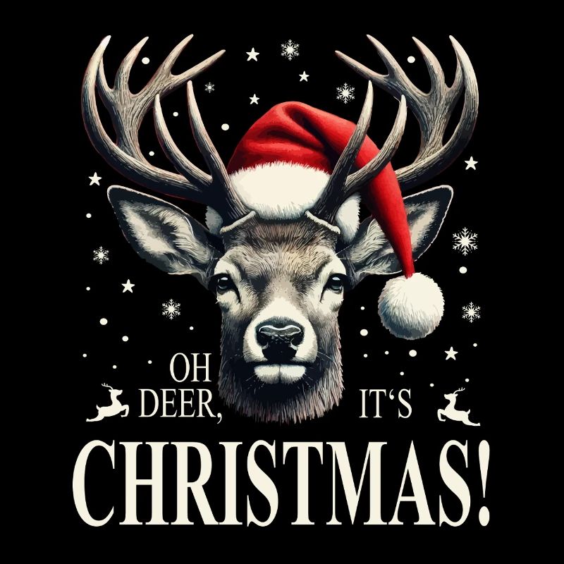 Cerf avec chapeau de Noël Noël Noël