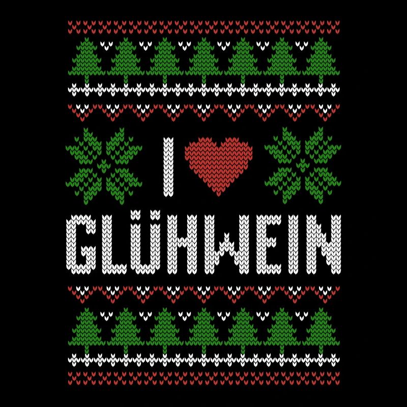 J’adore le vin chaud - tenue de Noël moche