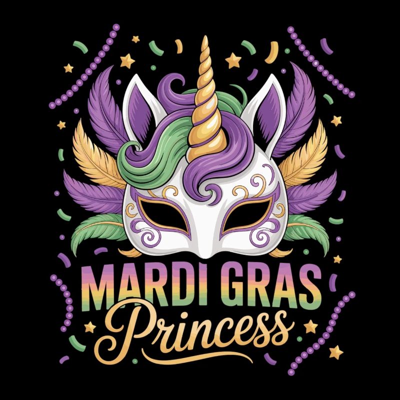 Mardi Gras Prinzessin Einhorn Kostüm