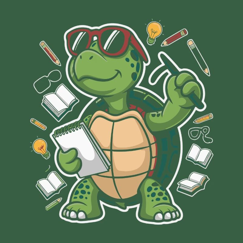 Learning turtle with pen