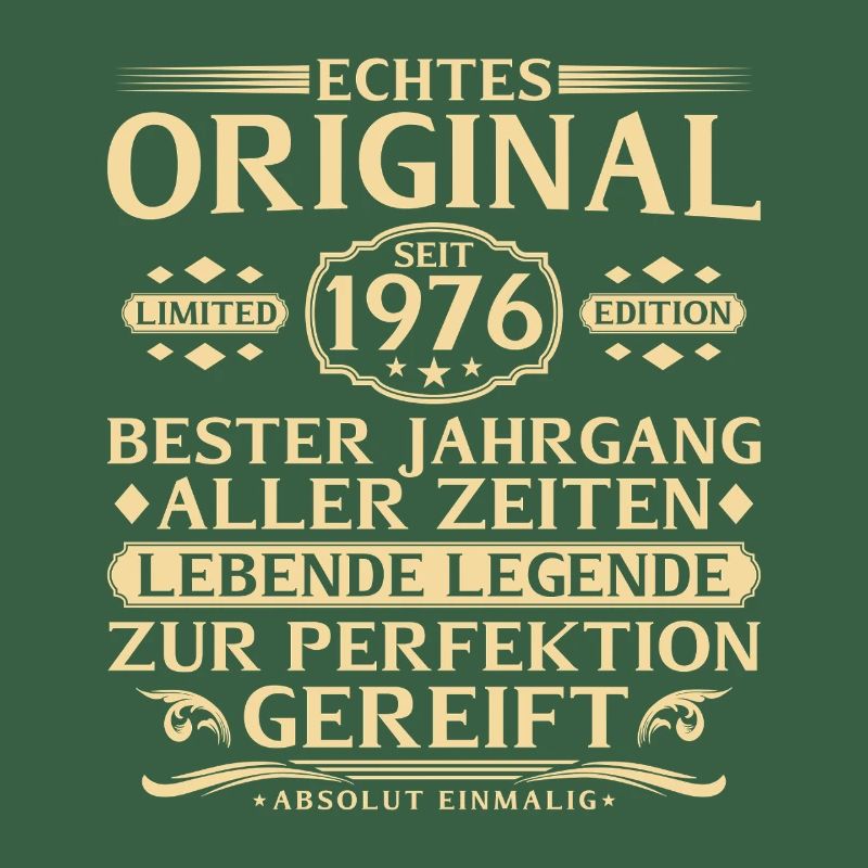 50. Geburtstag Echtes Original seit 1976