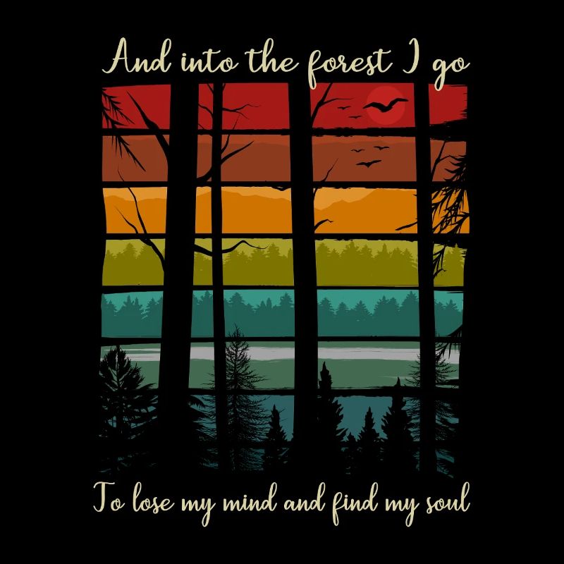 Forest Nature Hiking Trees Camping Outdoor Gift
