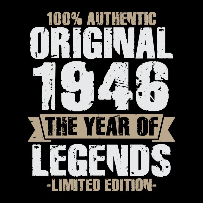 Original 1946 Vintage Birthday Retro