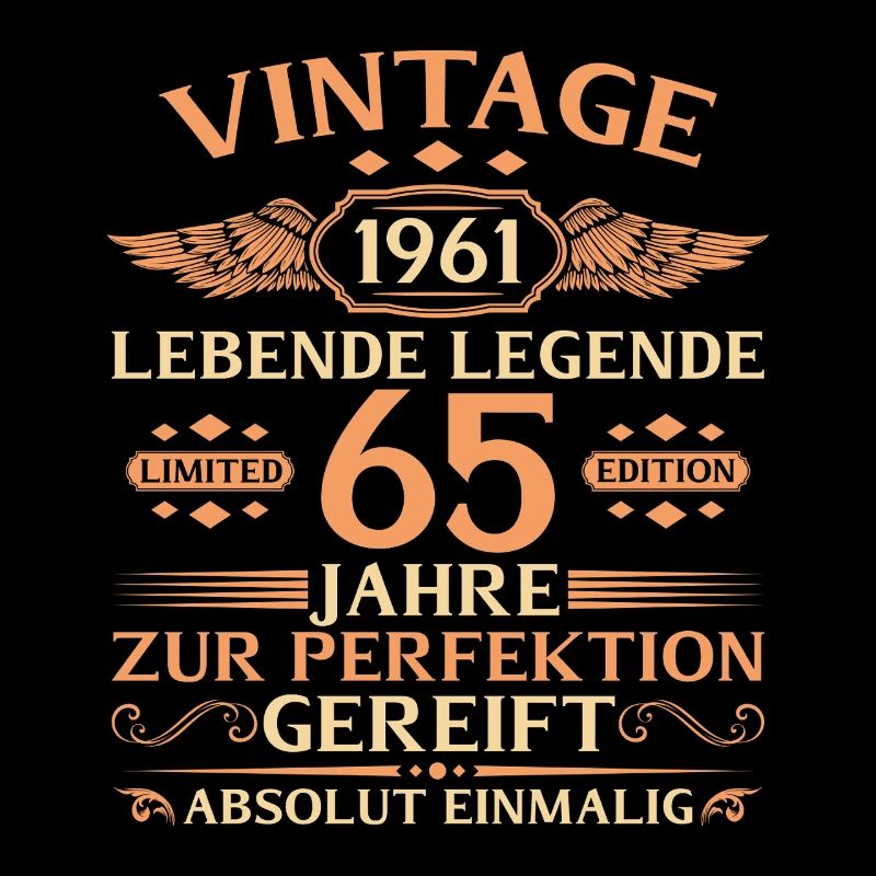 65th Birthday Vintage 1961 Year