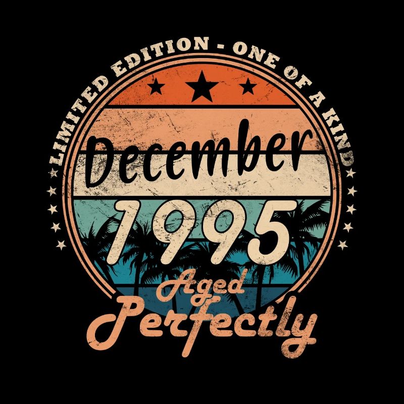 1995 Dezember Vintage Geburtstagsgeschenk