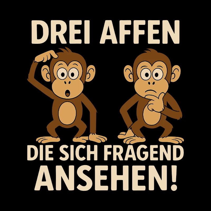 Drei Affen Die Sich Fragend Ansehen 3 Affen Spruch
