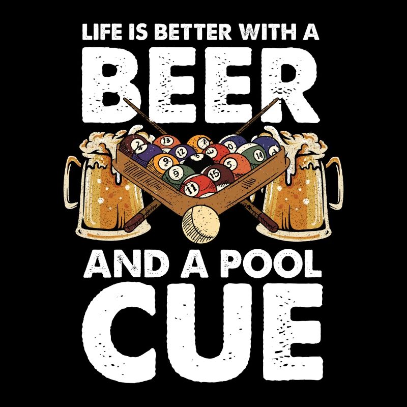 Bier, Pool und Cue