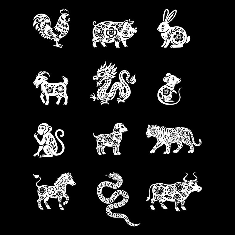 Chinesisches Tierkreis Chinesisches Neujahr Tierzeichen