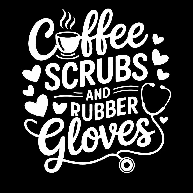 Coffee Scrubs Rubber Gloves