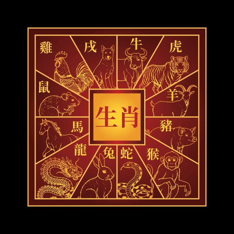 Cooles chinesisches Neujahr Chinesisches Tierzeichen