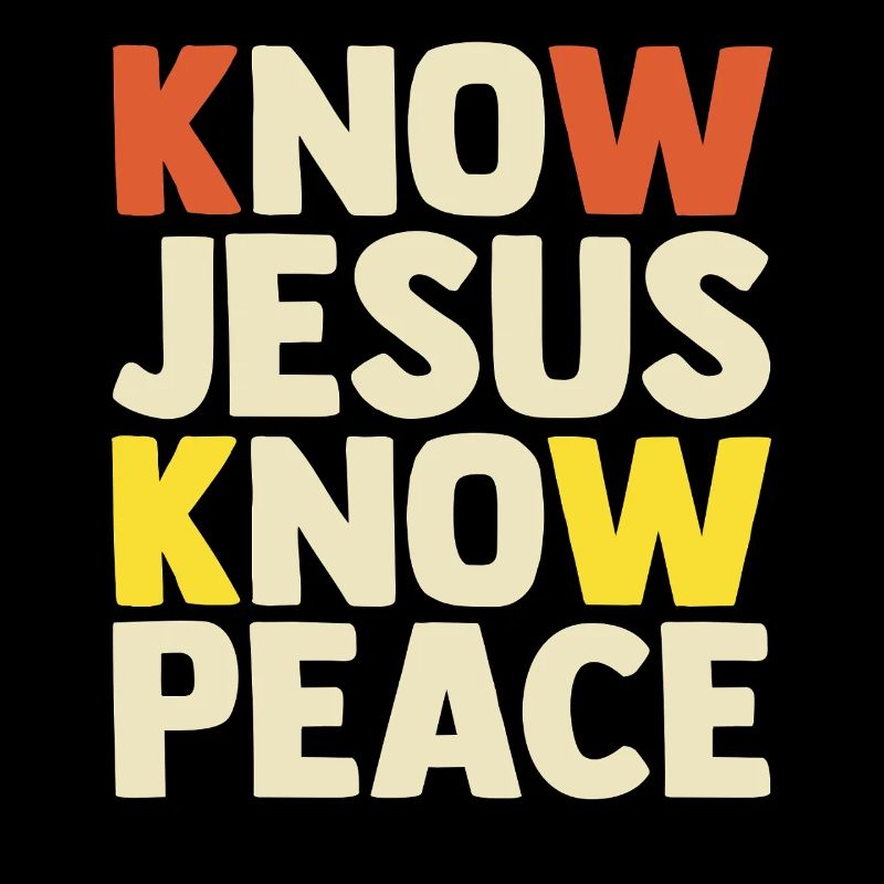 Know Jesus Know Peace Christian Gift Faith