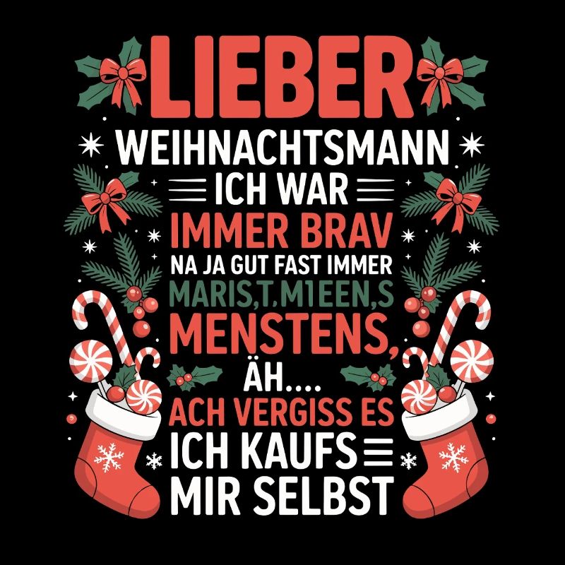 Cadeau du Père Noël en disant : Je vais l’acheter moi-même
