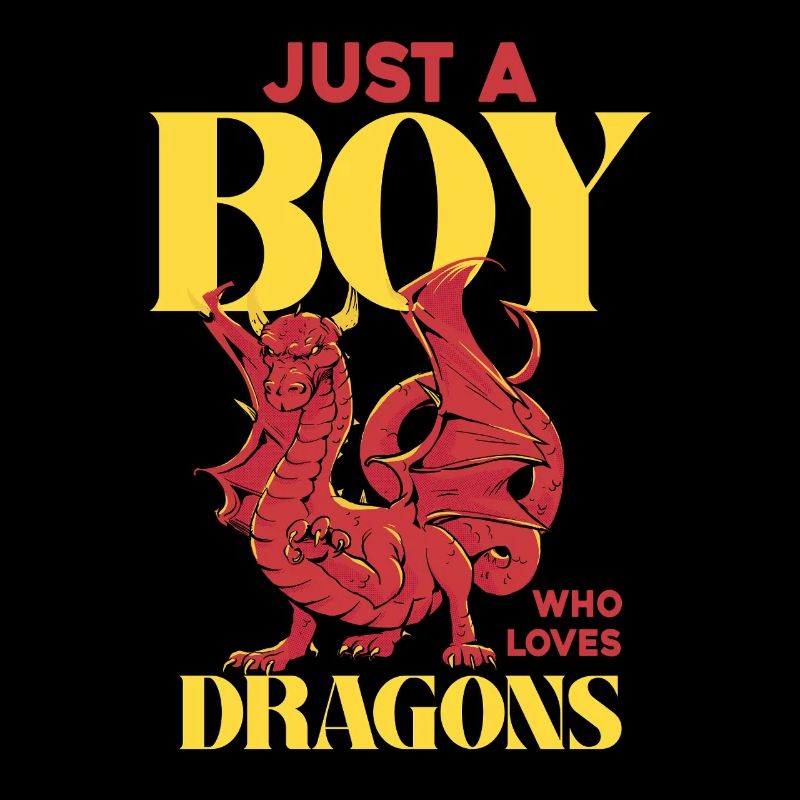 Nur ein Junge liebt Drachen