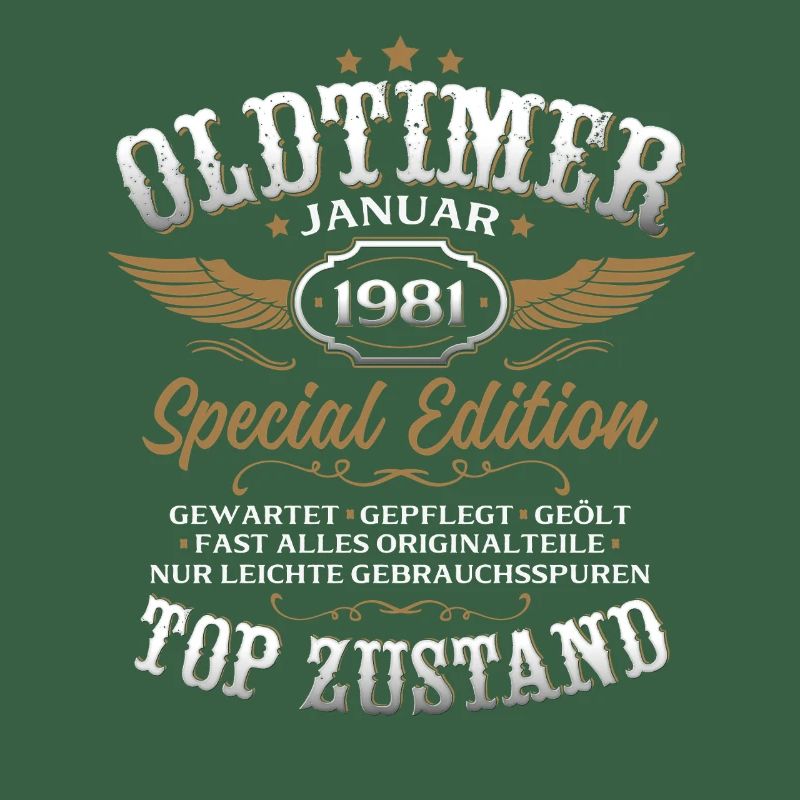 45. Geburtstag Geschenk Oldtimer Januar 1981