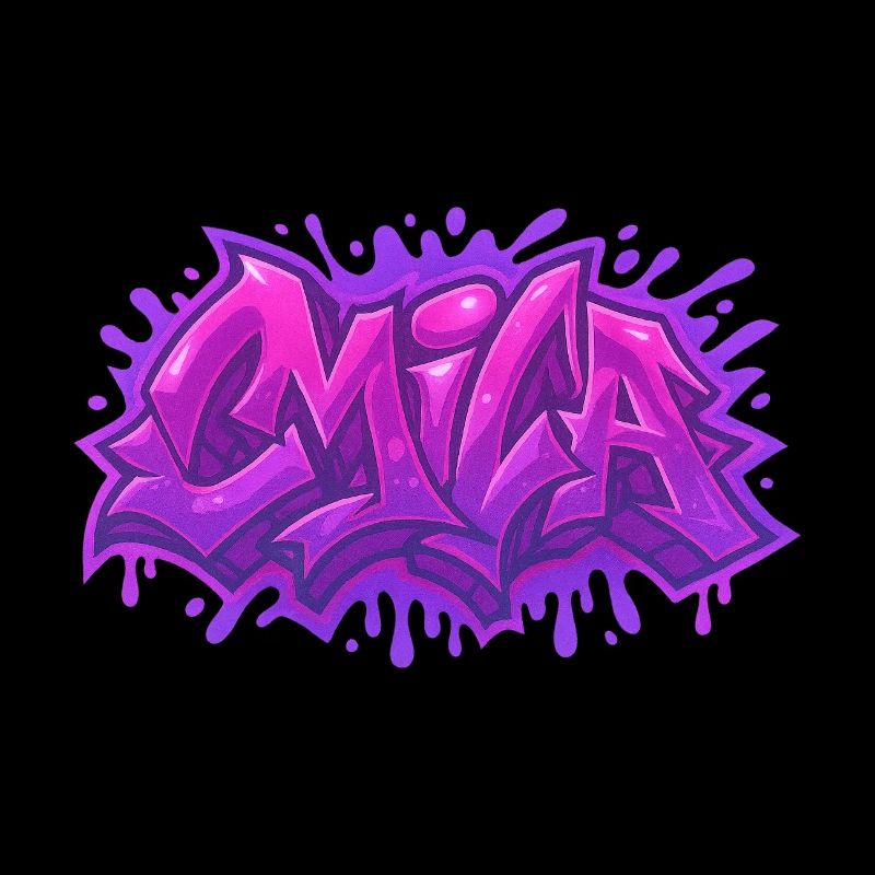 Graffiti MILA Name Gift Ideal Druckbar