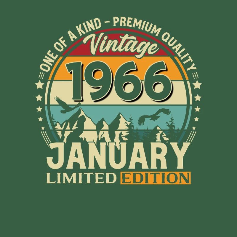 196660e anniversaire Millésime janvier 1966
