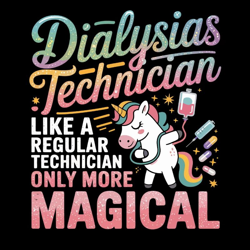 Magischer Dialyse-Techniker Unicorn