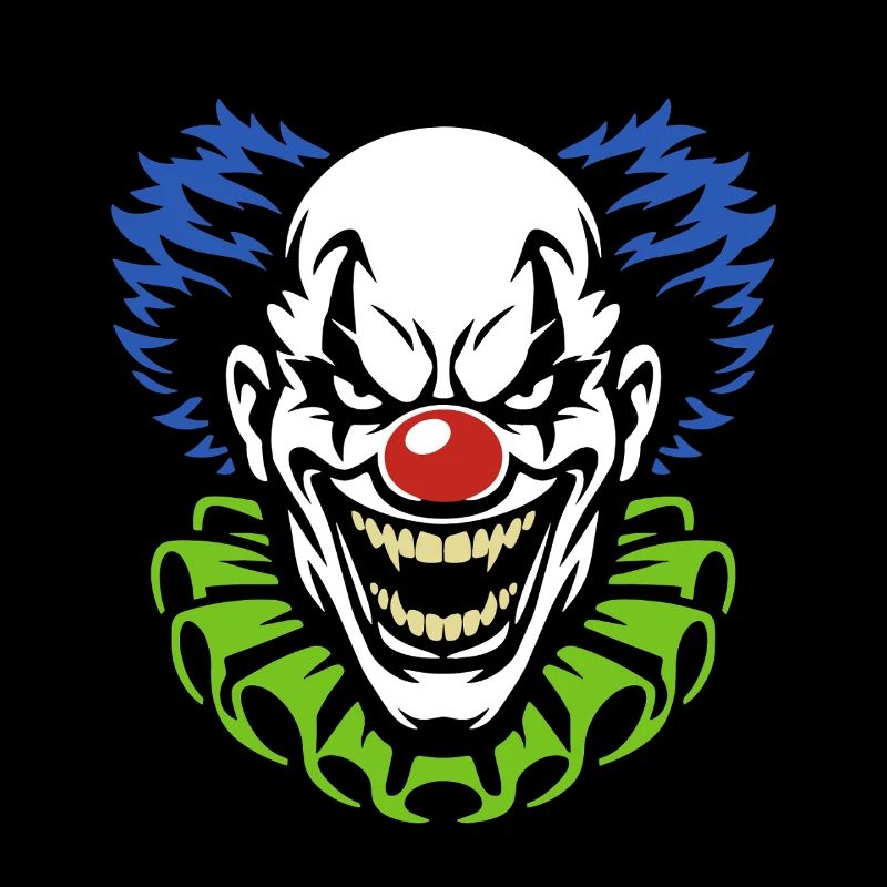Dämonischer Clown mit grimmigem Grinsen Kostüm