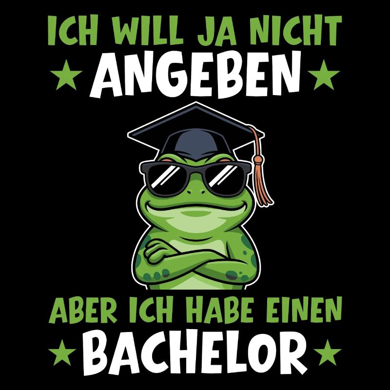 Examen de licence a réussi le diplôme de grenouille