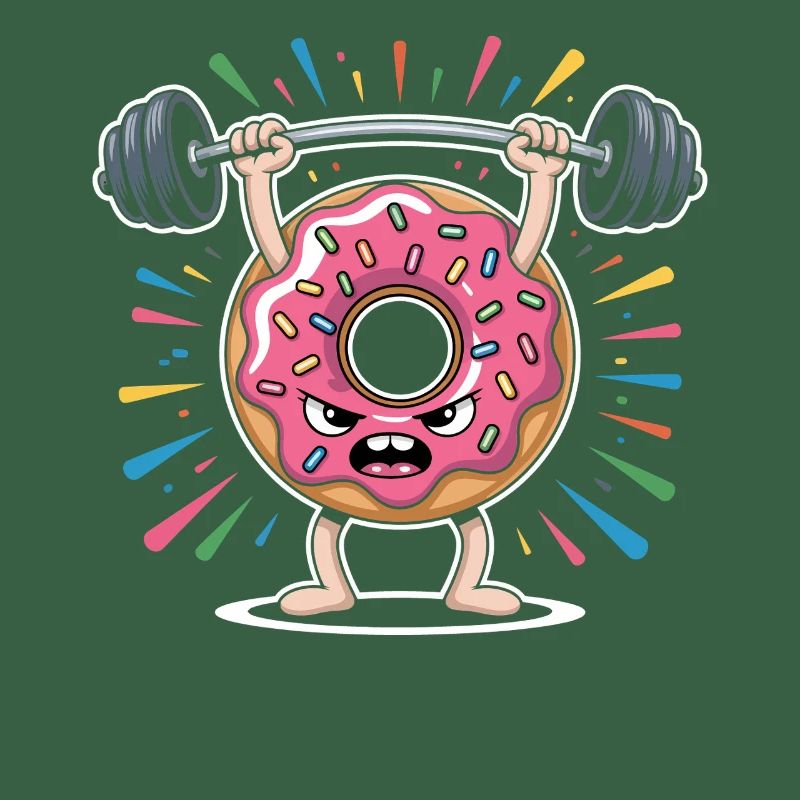 Donut strength training with sprinkles